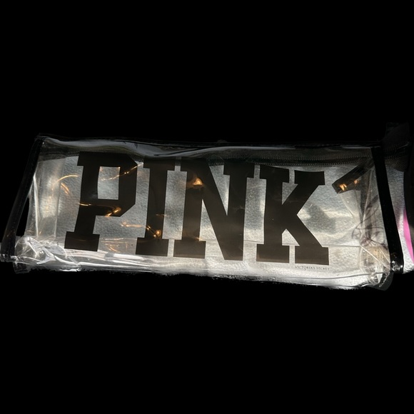 Victoria Secret pink flip flop sandals with clear case size large new red descri - Picture 4 of 4